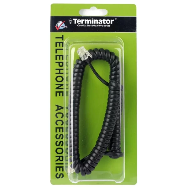 Terminator Telephone Cable Black