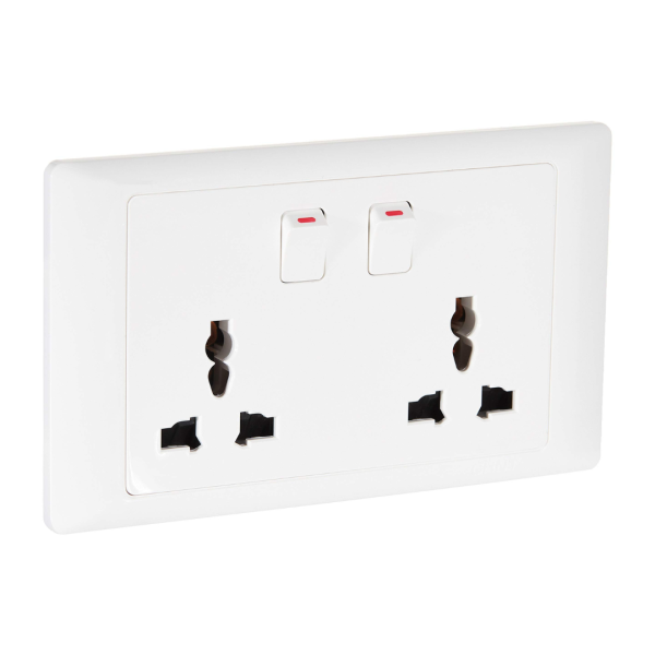 Snowlite Double Socket Multi Function SN482 3x6