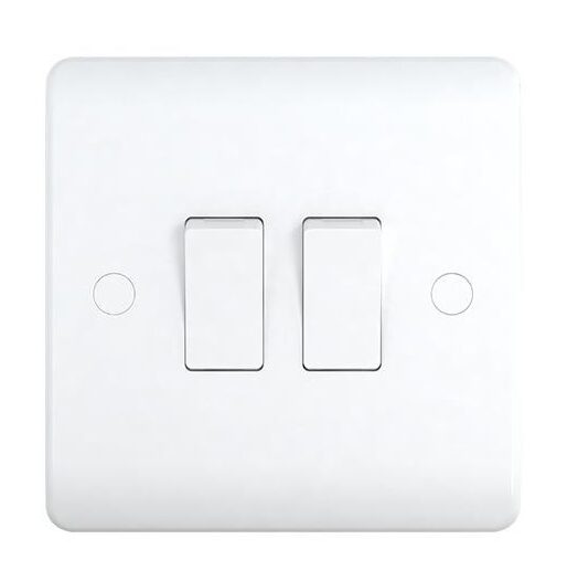KEDBROOKE 2GANG 1WAY SWITCH KBV3021