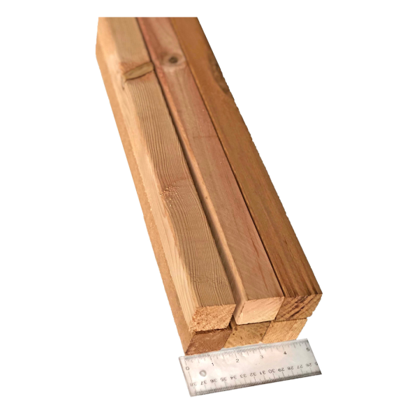 WHITE WOOD (MURABA) 2X2 13FT HEAVY DUTY