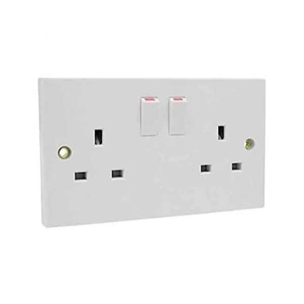 Snowlite Double Socket 13A SN406