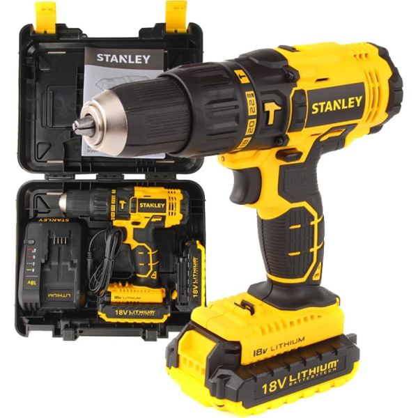 STANLEY 18V CORDLESS DRILL DRIVER SCD20S2K
