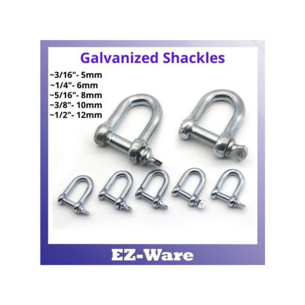 GI D SHACKLE 6MM
